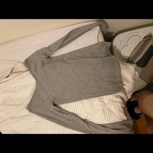 pima micro rib open v top